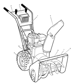 Decals Diagram and Parts List for 1695366-6291500X61 2007 Briggs and Stratton Snow Blower